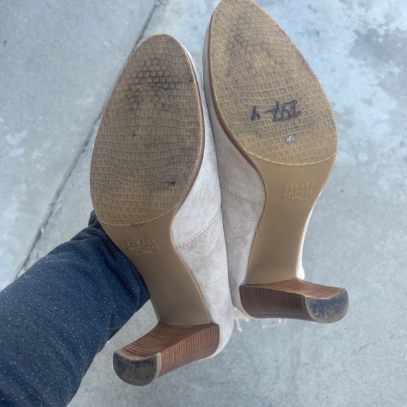 STUART WEITZMAN SUEDE THIGH HEELED BOOTS - Picture 14 of 14